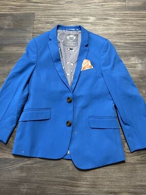 Appaman kids' Suit blazer & Pants Size 7 vibrant blue Two Button Two Piece